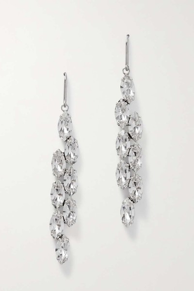 Silver-Tone Crystal Earrings from Isabel Marant