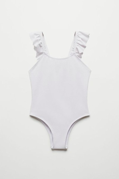 Texture Ruffle Swimsuit from Mango