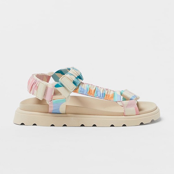 Gathered Fabric Sandals from Zara