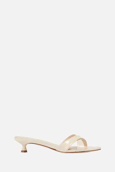 Stina Leather Kitten-Heel Sandals from Aeyde