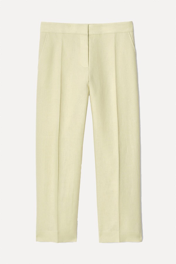 Linen Slim-Leg Trousers from COS