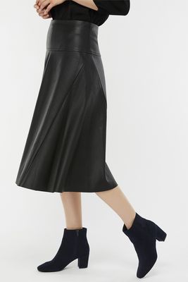 Poppy Pu Skirt (Black)