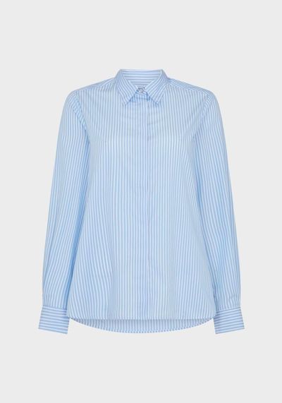 Cotton Long Sleeve Relaxed Shirt