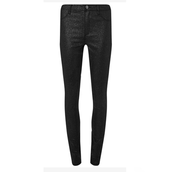 Black Glitter Frankie Jeans