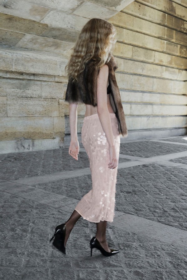 Sequin Midi Skirt from Mango