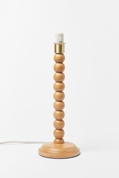 Bobbin Wooden Lamp Base from Oliver Bonas