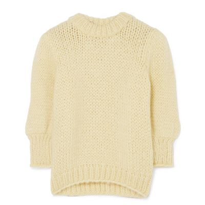 Mohair Puff Sleeve Pullover
