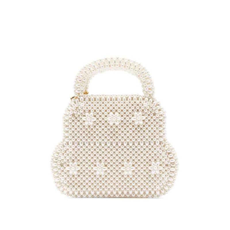 White Pearl Small Tote Bag from Shrimps