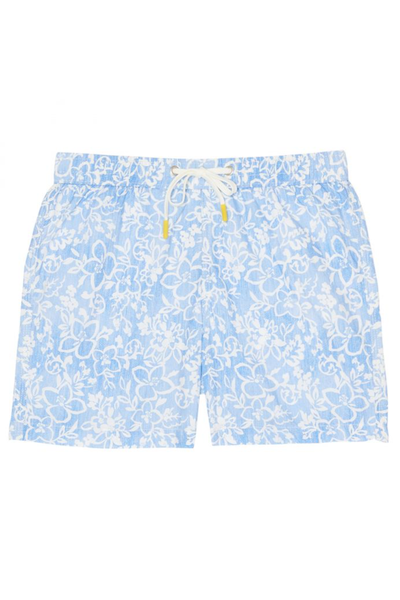 Achille Hibiscus Swim Trunks from Hartford