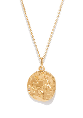 Il Leone Medallion Gold-Plated Necklace from Alighieri