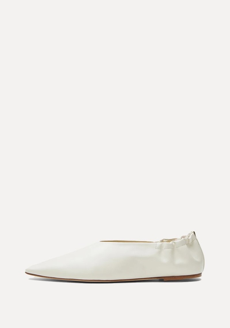 Leather Pointy Ballerina Shoes* 