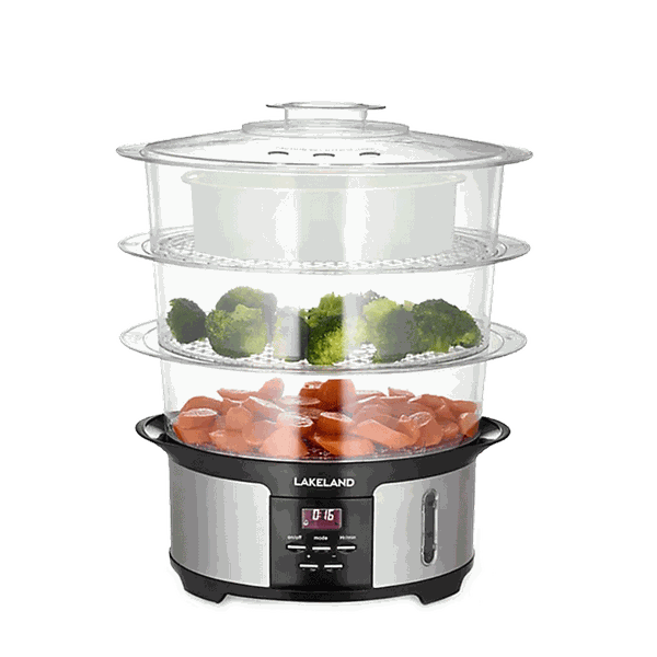 Digital 3-Tier Electric Steamer from Lakeland