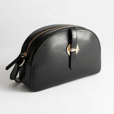 Leather Half Moon Crossbody Bag from & Other Stories