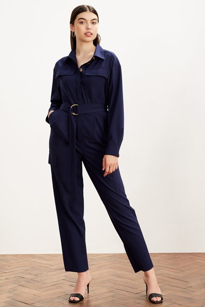 Jule Navy Oversized Boiler Suit from Kitri