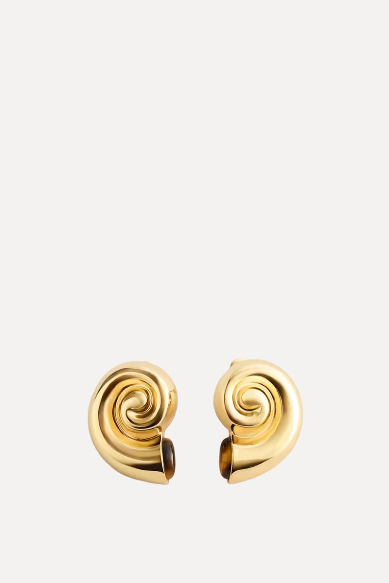 Gold-Plated Shell Earrings from & other stories 