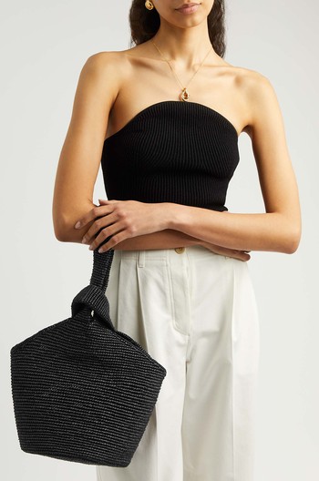 Straw Top Handle Bag from Sensi Studio