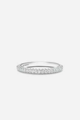 DB Darling Half Eternity Band In White Gold