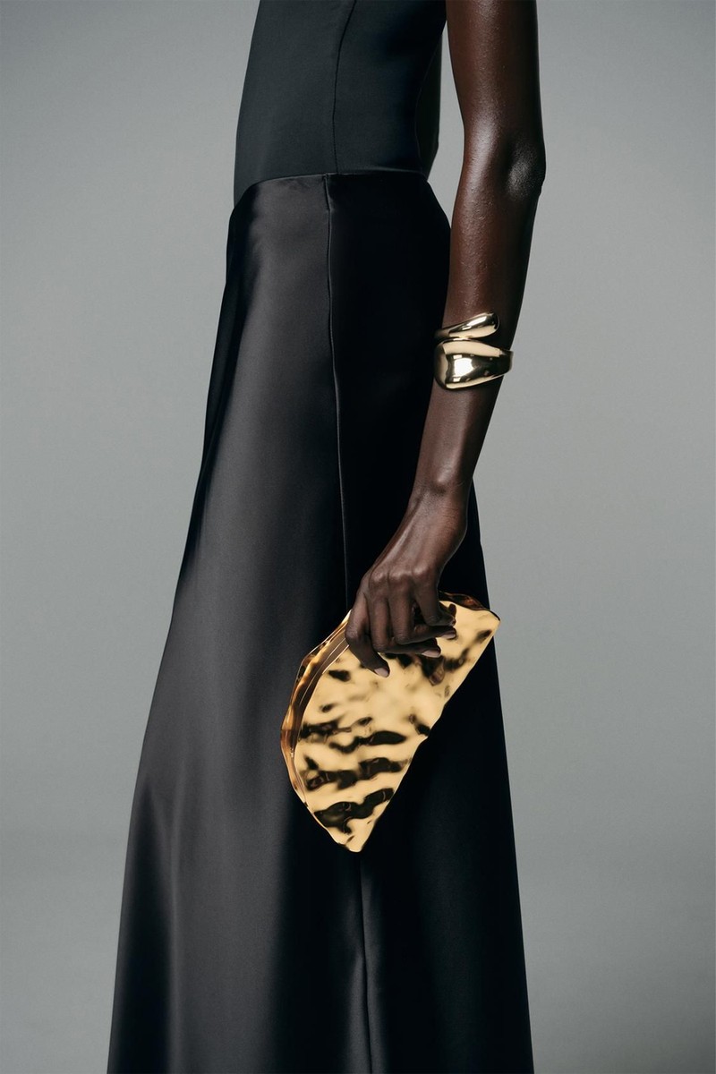 Metallic Rigid Minaudière