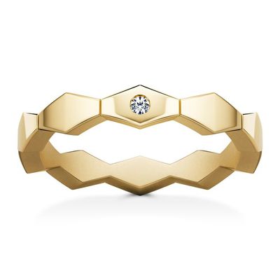 Connections Medium Diamond Stacking Ring