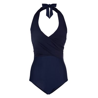 Body Navy D-G Wrap One Piece