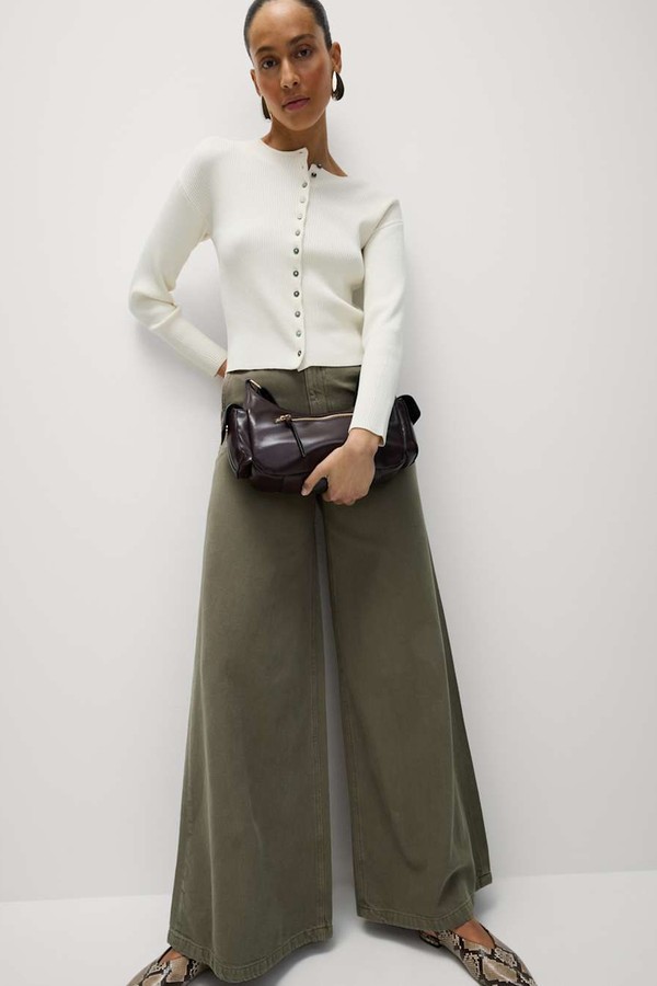 Cotton Rich Palazzo Trousers