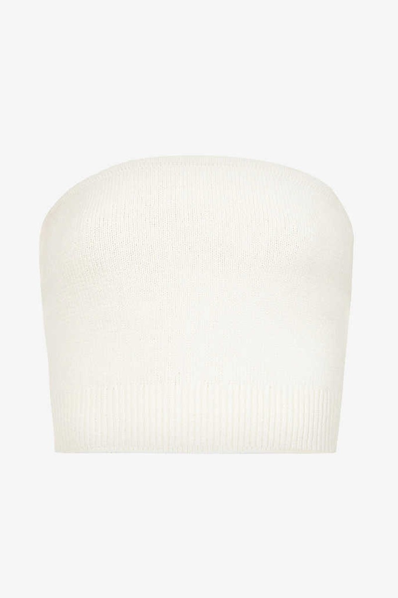 Elisa Strapless Cotton-Knit Top from Reformation
