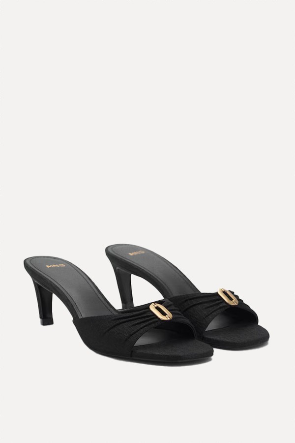 Heeled Sandals With Metallic Detail from Mango