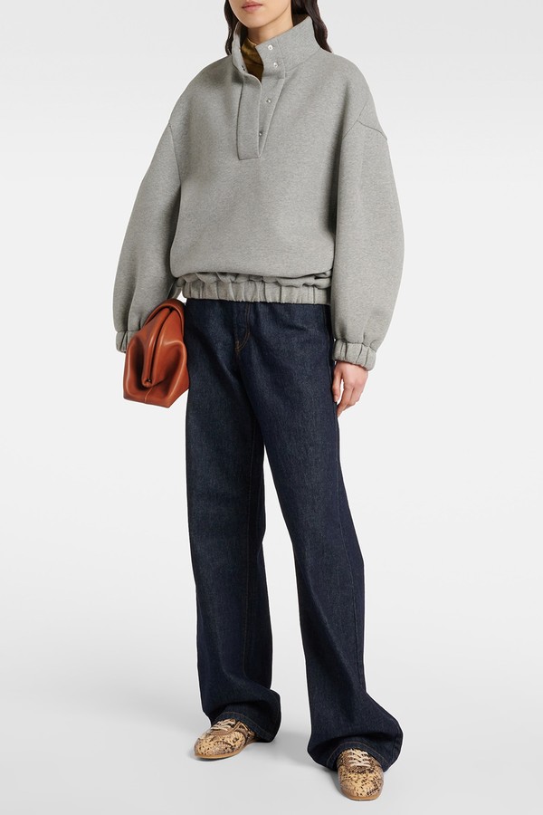 Snake-Effect Leather Sneakers from Dries Van Noten