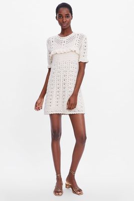 Open Knit Dress from Zara