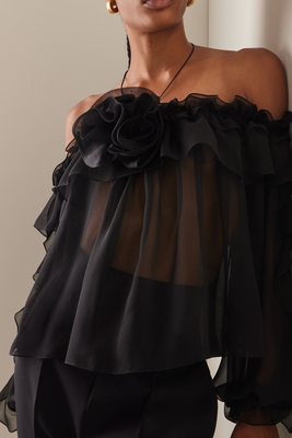 Ruffled Silk Blouse, £1,638 | Carolina Herrera