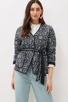 Polly Paisley Reversible Quilted Jacket from Phase Eight