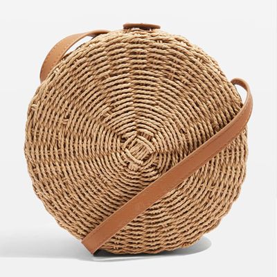 Barbar Straw Circle Cross Body Bag from Topshop