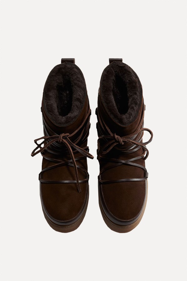 Warm-Lined Leather Boots from H&M