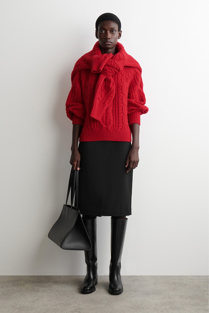 Cable-Knit Wool-Cashmere Jumper from COS