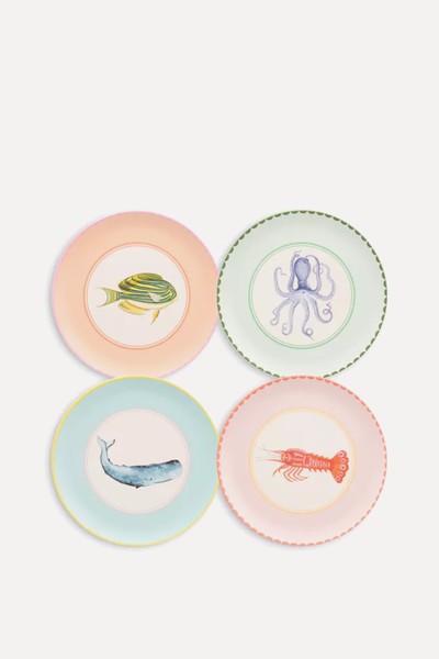 Sealife Melamine Picnic Side Plates from Yvonne Ellen 