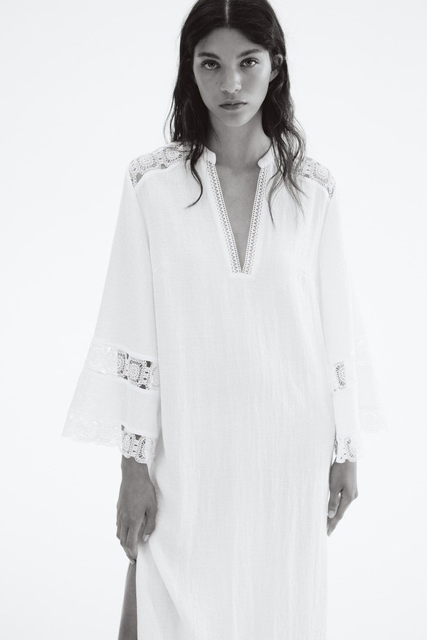 Embroidery-Detail Dress