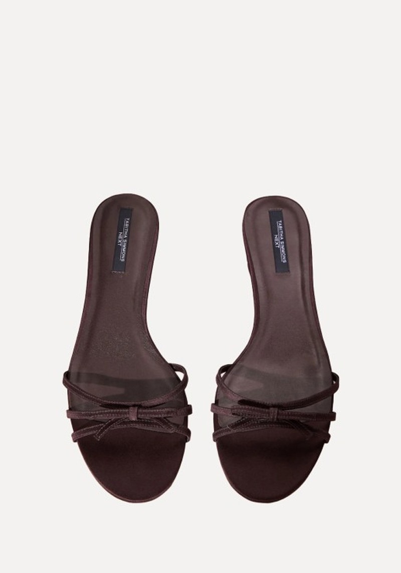 Lauren Satin Bow Mules* 
