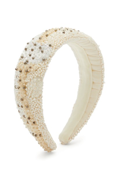 Beaded Padded Headband from Ganni