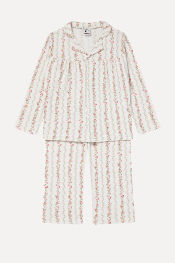Girls Blouse & Wide Trouser Pyjama Set from Sleepy Doe 