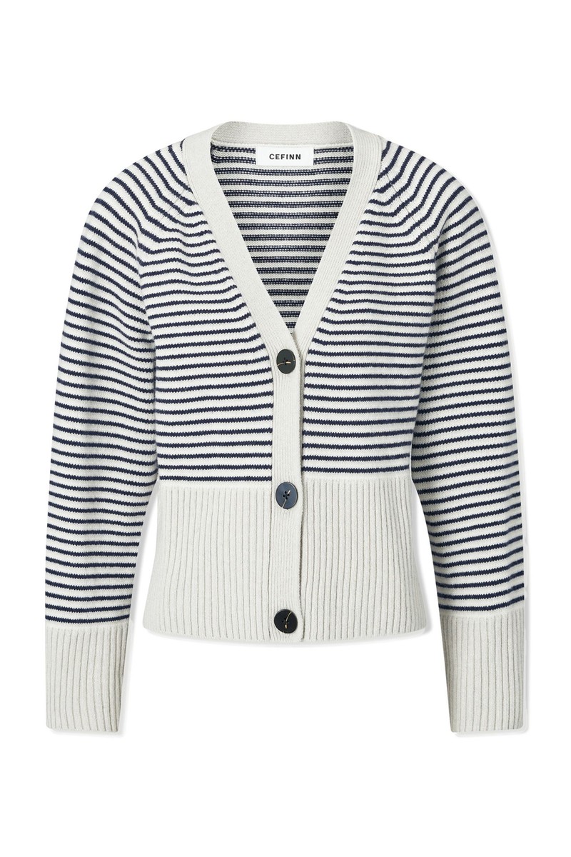 Courtney Boxy V-Neck Cardigan from Cefinn