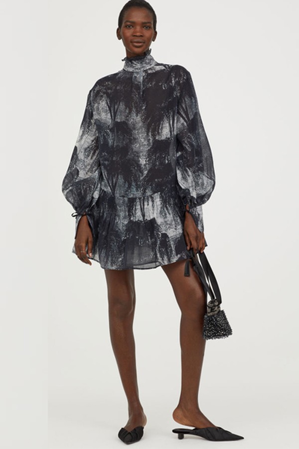 Short Lyocell-Blend Dress