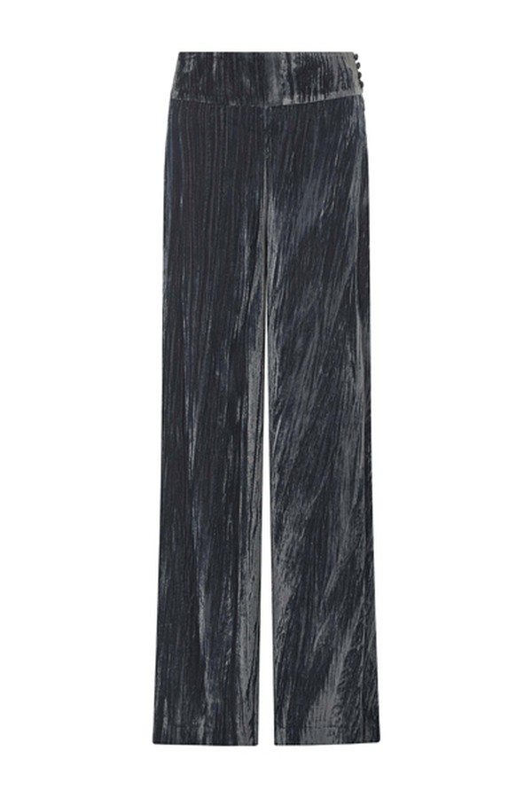 Chitra Crinkle Velvet Wide Leg Trousers