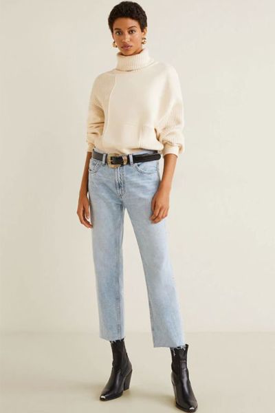 Sayana Organic Cotton Straight Jeans from Mango