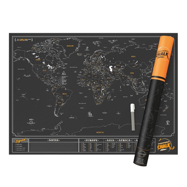 Scratch Map Chalk Edition  from Luckies
