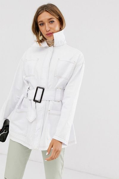 Utility Belted Jacket