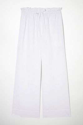 Wide Leg Paperbag Trousers