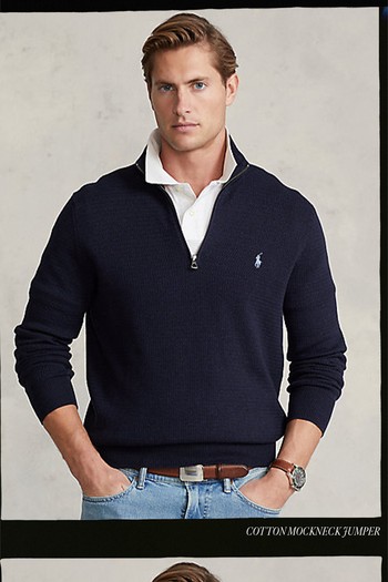 Cotton Mockneck Jumper