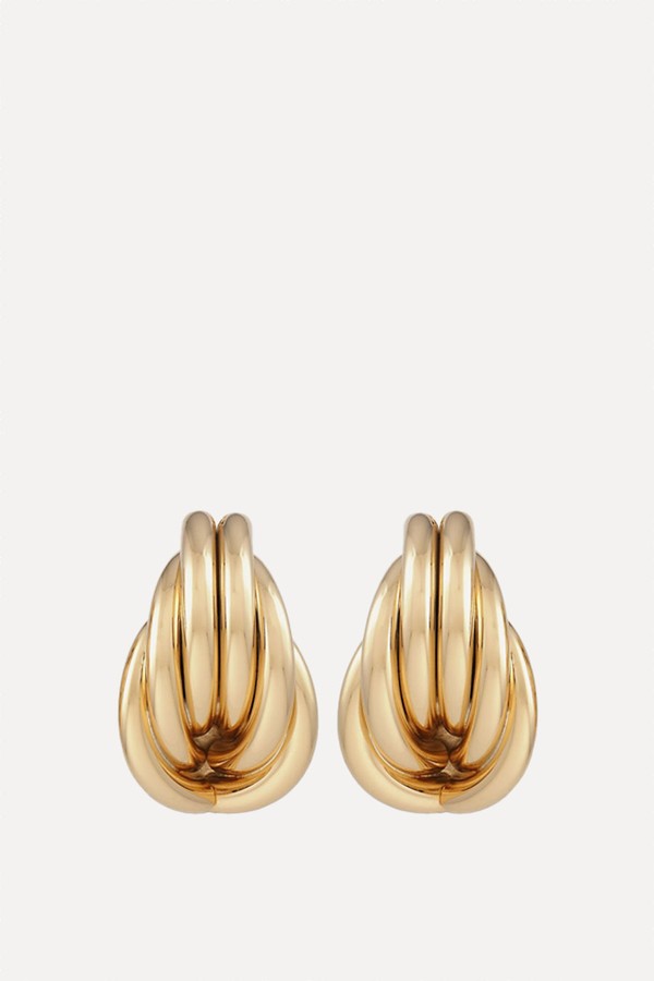 14ct Gold-Plated Lori Stud Earrings from Martha Calvo