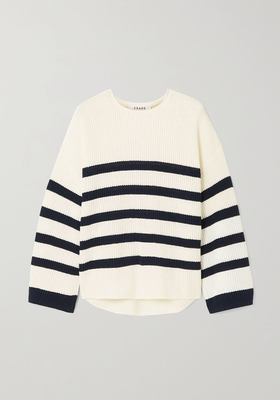 Mariner Striped Organic Cotton Sweater from Frame