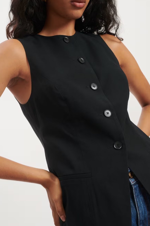 Longline Crew Neck Waistcoat from Nobody's Child